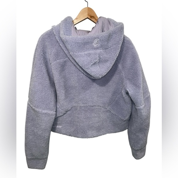 Lululemon Scuba Oversized Half-Zip Fleece Hoodie in Faint Lavender - size M/L - Picture 4 of 10
